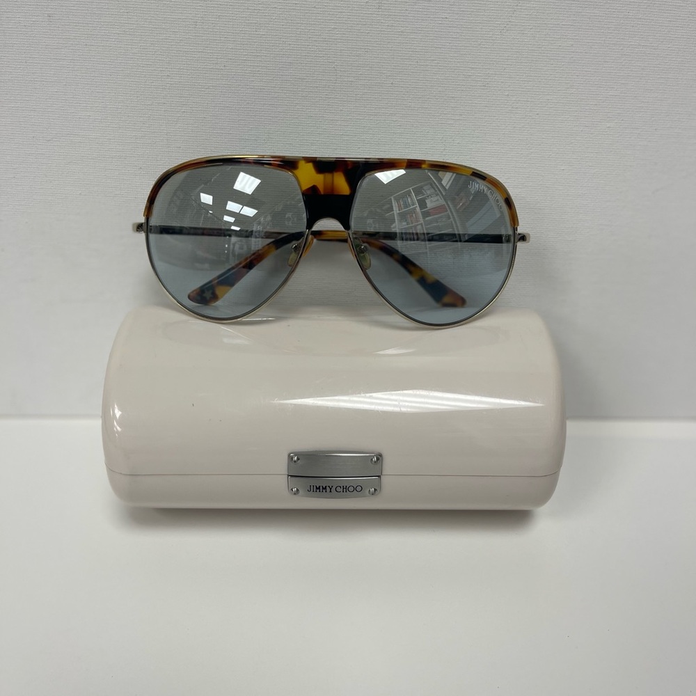 Jimmy Choo Brown Aviator Sunglasses
